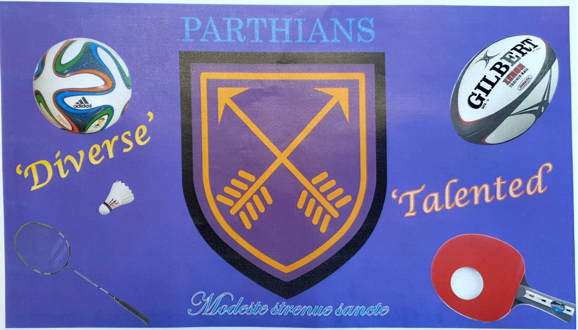 student designed parthians house badge